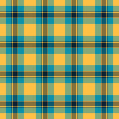Seamless tartan pattern with bright hues. A classic, repeating textile design perfect for backgrounds, wrapping paper, fabric design and vintage aesthetic projects.