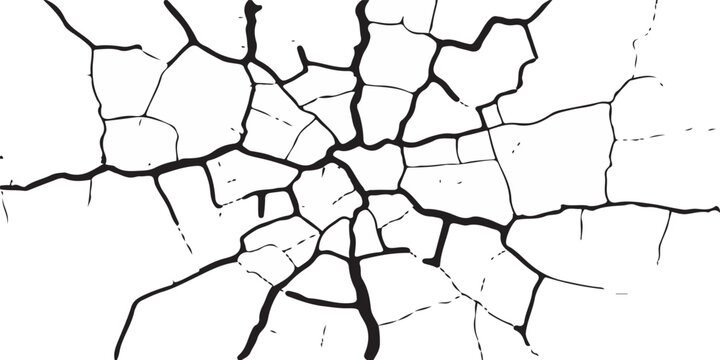 crack concrete white wall or Cement wall background