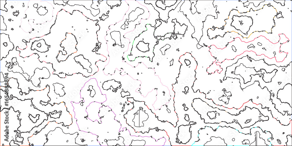 Poster topographic map patterns, topography line map. topographic line contour map background.contour eleva
