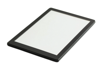 Young book reader isolated on transparent background