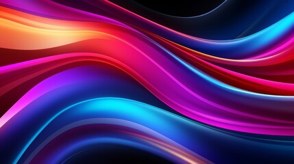 Colorful, wavy line with a blue and red stripe. The colors are bright and vibrant, creating a sense of energy and excitement. The line appears to be moving, giving the impression of motion