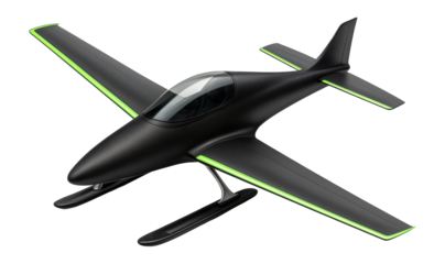 High-speed hydroplane with a slender fuselage and forward-swept wings