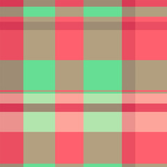 Colorful plaid design. A vibrant, seamless pattern with a mix of stripes and squares in red, green, and beige. Perfect for backgrounds, textiles, and creative projects.