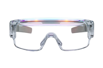 Clear safety goggles