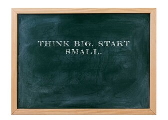 Think big start small Bold visions need actionable steps.
