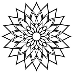 Sunflower Mandala Vector