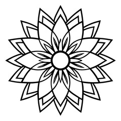 Sunflower Mandala Vector