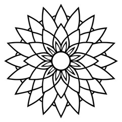 Sunflower Mandala Vector