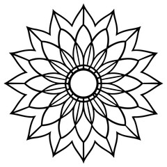 Sunflower Mandala Vector