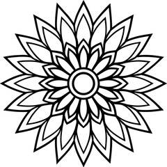 Sunflower Mandala Vector