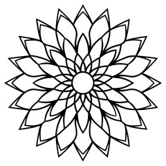 Sunflower Mandala Vector