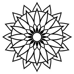 Simple Sunflower Mandala