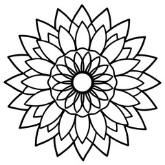Simple Sunflower Mandala