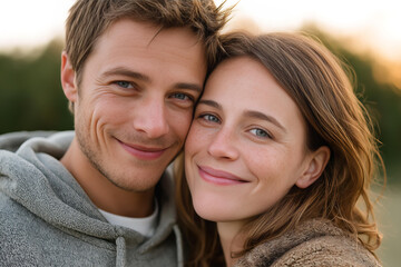 portrait of a happy couple