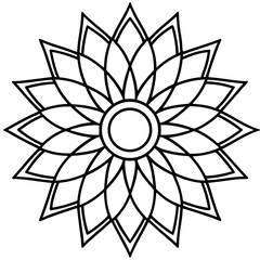 Simple Sunflower Mandala