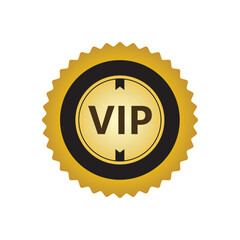 Vip icon set in trendy style,Gold VIP vector sign. Premium and Luxury VIP badge