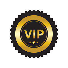 Vip icon set in trendy style,Gold VIP vector sign. Premium and Luxury VIP badge