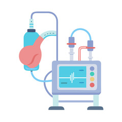 Medical Infusion System Flat Illustration for Healthcare Visualization