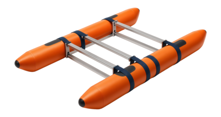 Portable dry dock with inflatable pontoons and lightweight framework