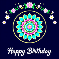 Happy diwali greeting card design template