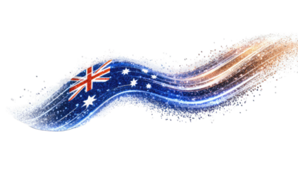 Abstract Australian flag design