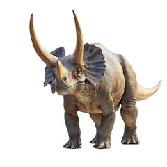Obraz premium Realistic Triceratops Dinosaur Illustration
