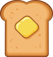 Deliciously golden brown toast with a melting square of rich yellow butter on top a simple and satisfying breakfast