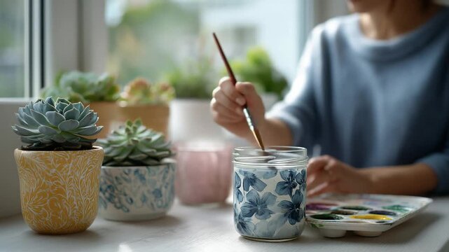 Discover step-by-step instructions for crafting a DIY mason jar planter at home.