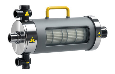 Ultrafiltration membrane module with a PVC housing for dairy product processing