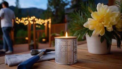 Learn to craft stylish fabric wall pockets to organize your home office efficiently.