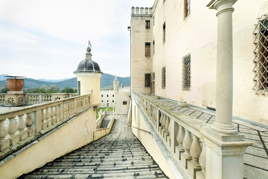 Catajo castle, A monumental building full of history, charm and legends, built in the 16th century by Pio Enea I of the Obizzi family in Battaglia Terme, Italy