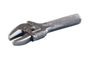 Metal adjustable wrench. 3D render
