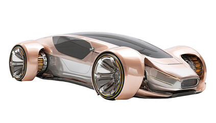 Futuristic sports car, sleek design
