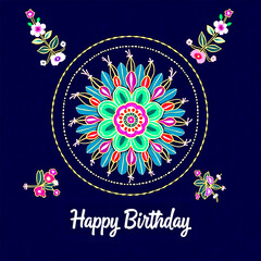 Happy diwali greeting card design template
