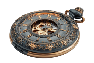 Detailed antique pocket watch