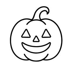 Pumpkin halloween cute hand drawing