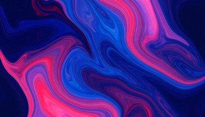 A vibrant abstract design showcases swirling patterns of deep blues, pinks, and vibrant purples, creating a dynamic and mesmerizing visual effect.