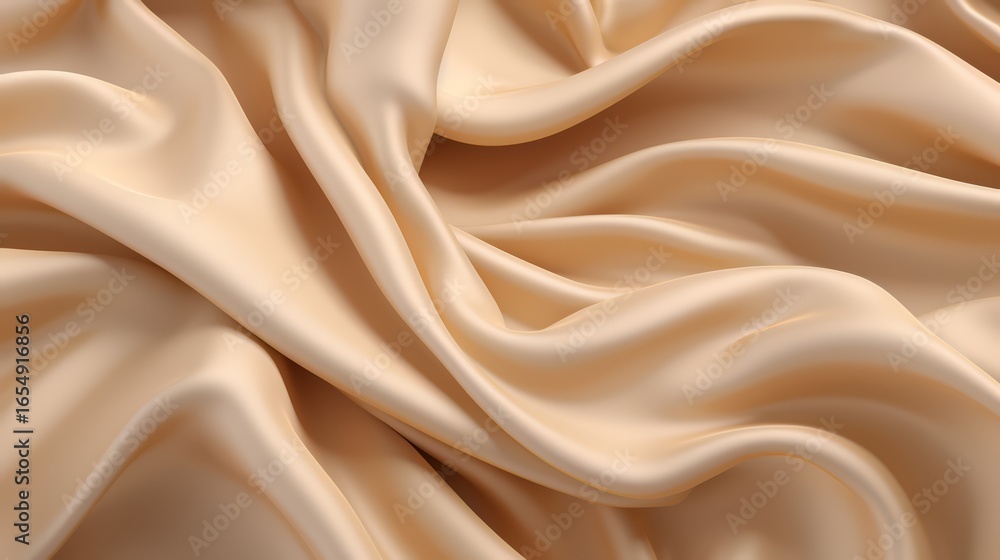 Poster piece of fabric with a pattern that is very soft and smooth. the fabric is light in color and has a 
