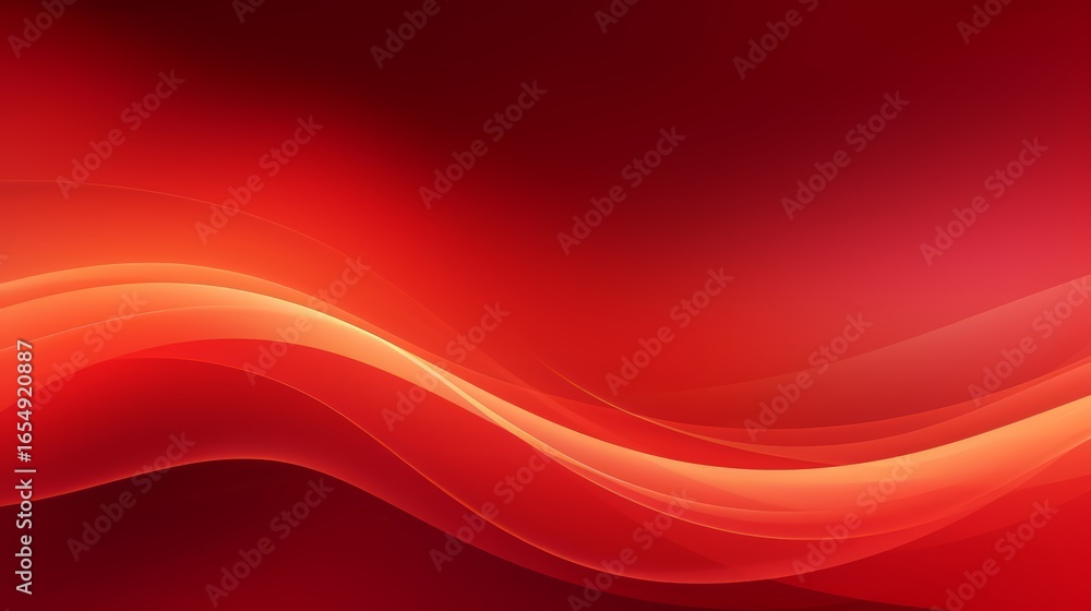 Canvas Prints red wave with a red background. the wave is very long and has a lot of detail