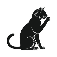 black cat vector illustration