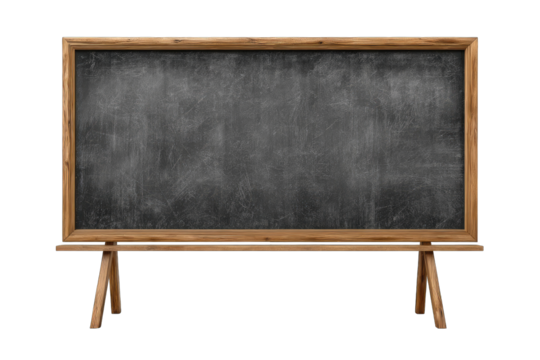 A simple wooden framed chalkboard