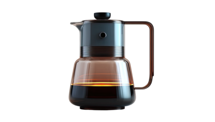 Glass coffee/tea carafe, amber tint