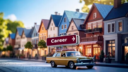 Signposts the direct way to career