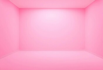 Fototapeta premium Empty soft pink gradient studio room, ideal for product display or mockups, advertising, soft
