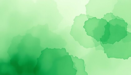 Obraz premium Abstract green watercolor wash, textured background ideal for web banners and design projects, vibrant, background