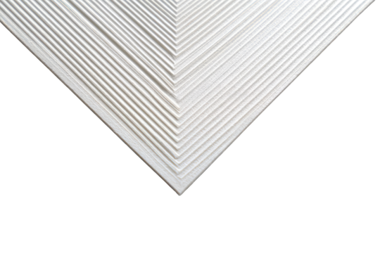 Close-up of textured white material