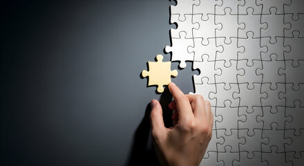 Find the Missing Piece Complete Your Business Puzzle Achieve Success Strategic Solutions Teamwork Collaboration
