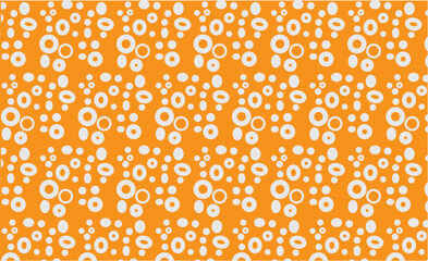 Orange and white color dot pattern trendy design