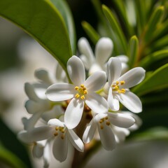 Fototapeta premium close up of white flower