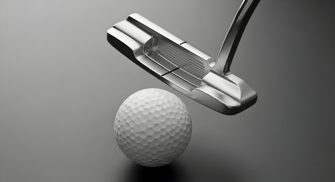 Precision Putting Golf Club and Ball Ready for the Perfect Stroke Improve Your Game with Our HighQuality Equipment - Powered by Adobe